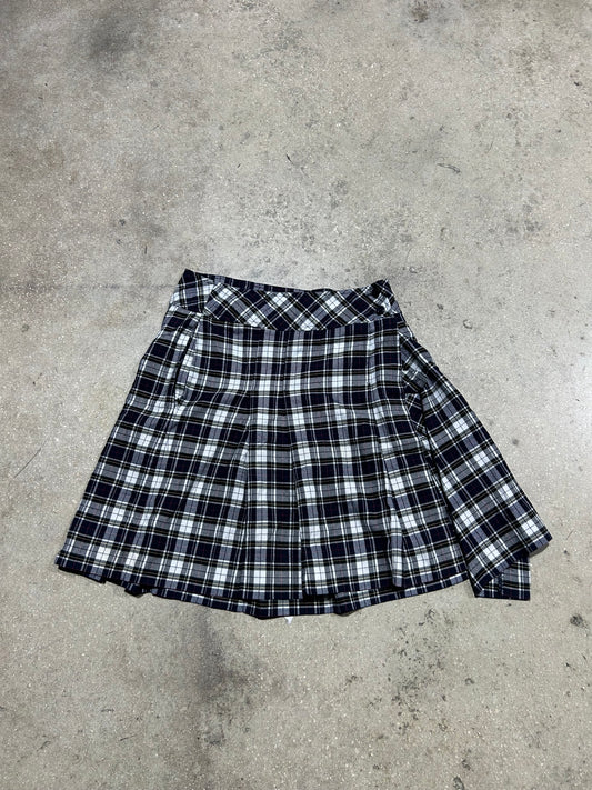 Sun Shine Uniform Skirt - Black Plaid Size 0