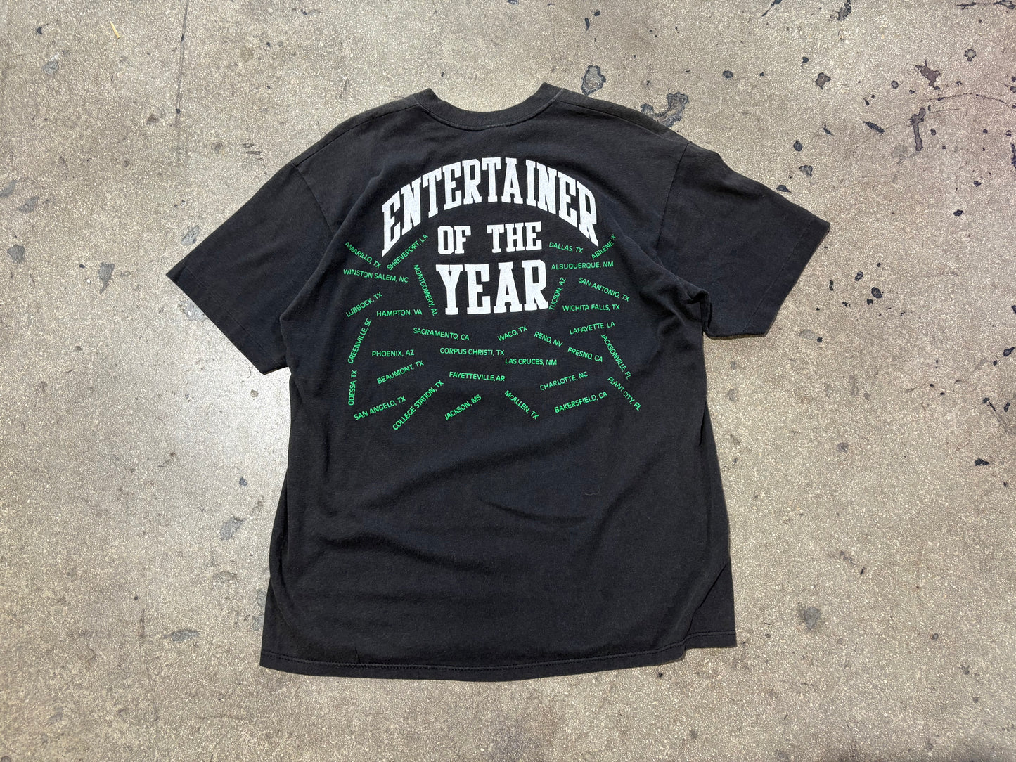 George Strait Entertainer Of The Year Tee - Black Size XL