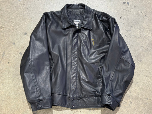Absolut Vodka Citron Leather Jacket - Black Size XL