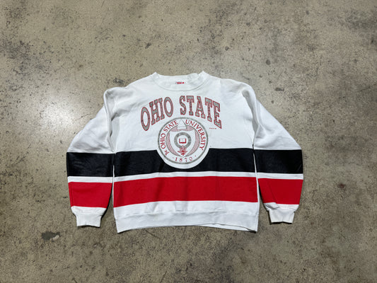 1989 Ohio State Uni Crewneck - White Size XL