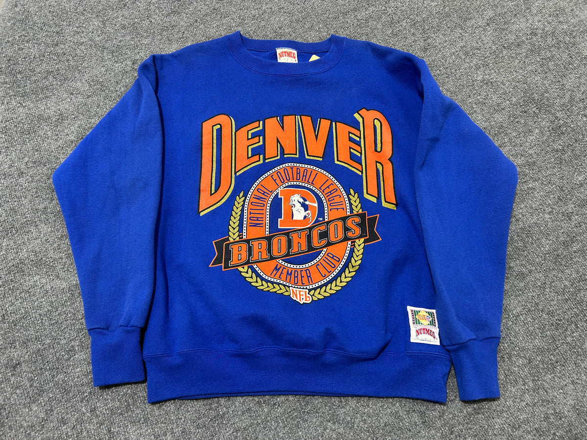 Denver Broncos Crewneck - Blue size Large
