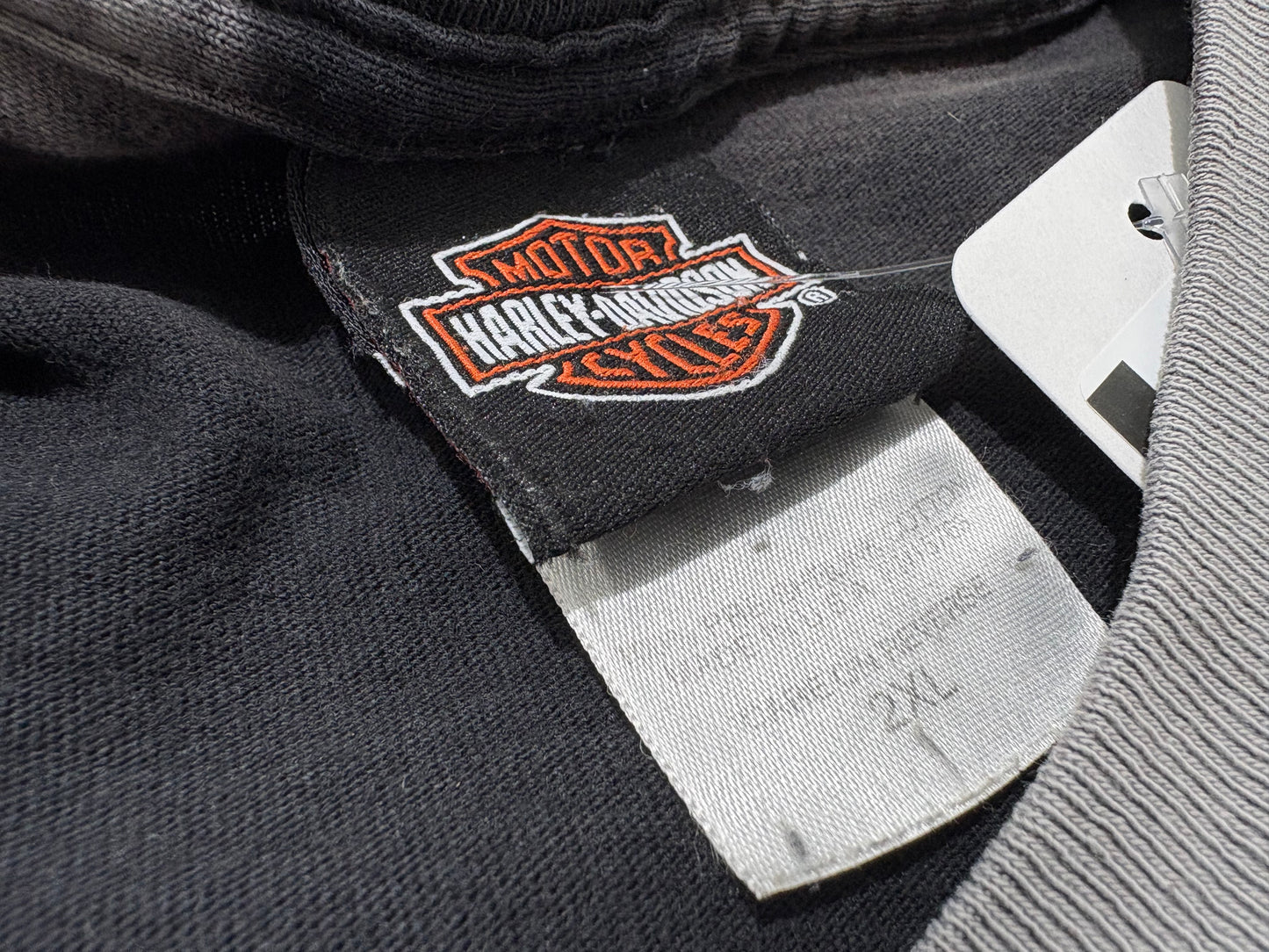Harley Davidson San Diego Long Sleeve Tee - Faded Out Black Size XL