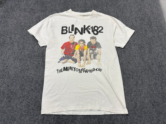 Blink 182 the Mark Tom and Travis Show Tee - White Size Large