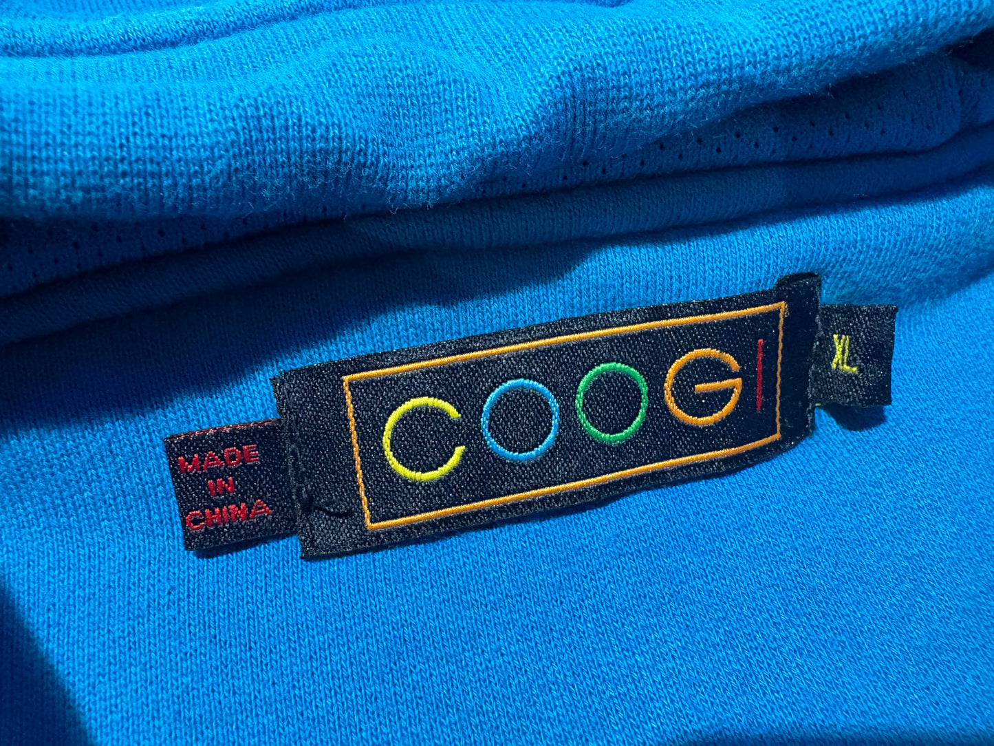 Coogi Zip Up Hoodie - Teal Size XL