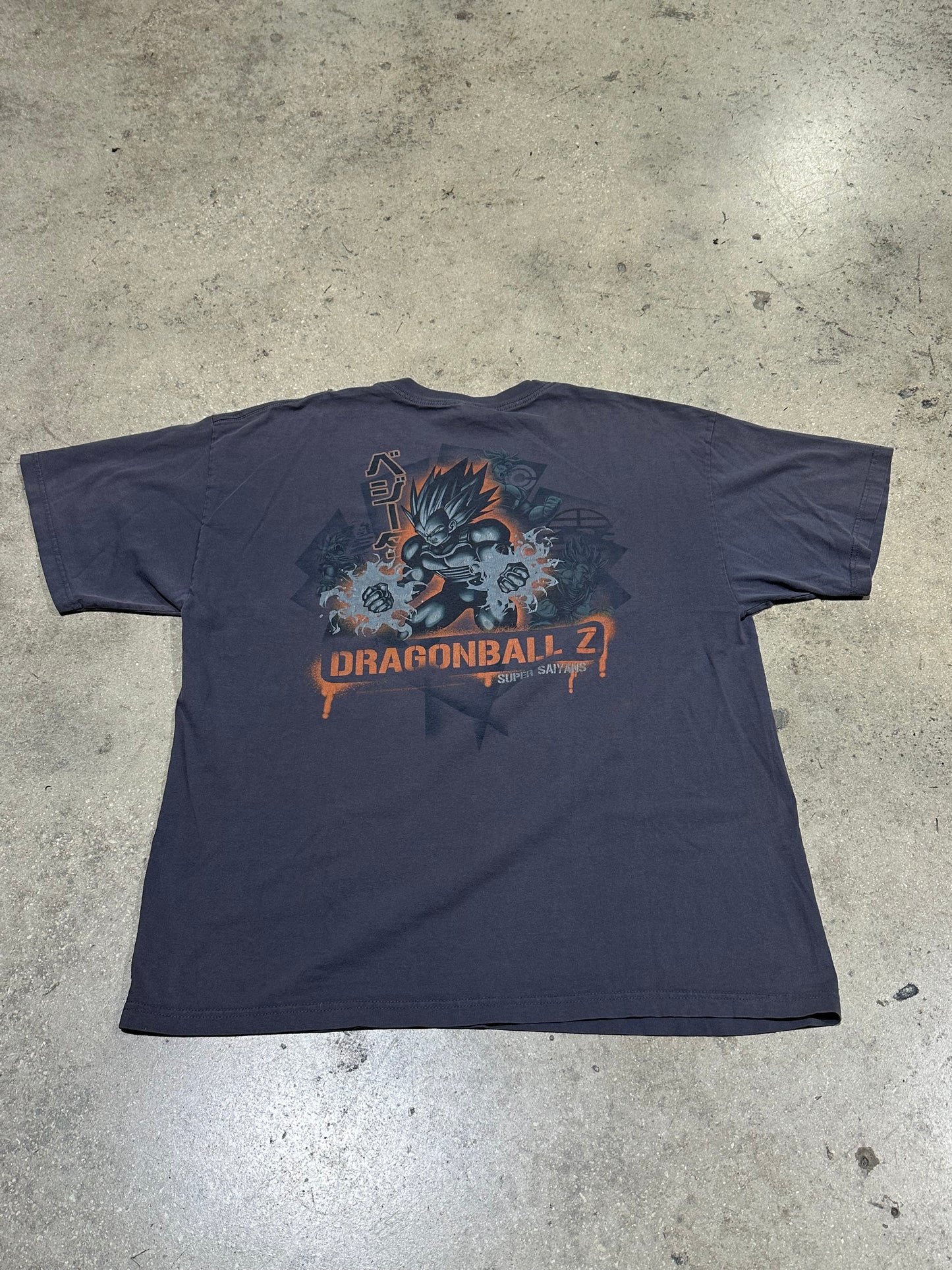 2002 Dragonball Z Super Saiyans Tee - Grey Size XXL