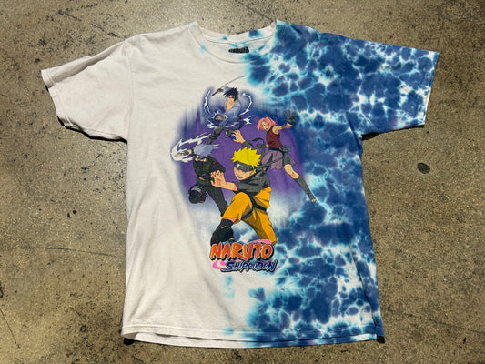 2007 Naruto Shippuden Characters Tee - Tie Dye Size Large
