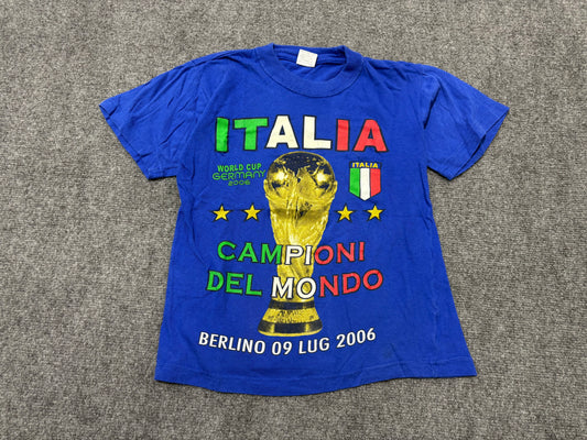 2006 Italia World Cup Champions Baby Tee - Blue Size XS