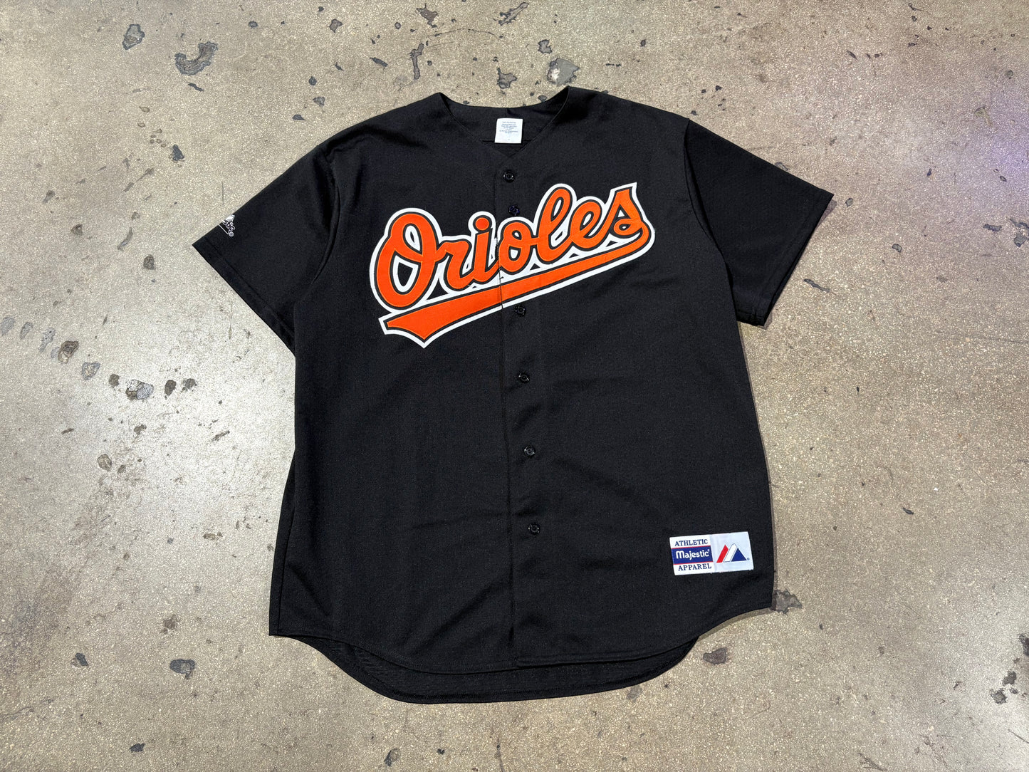 Majestic Baltimore Orioles #8 Ripken Baseball Jersey - Black Size XL