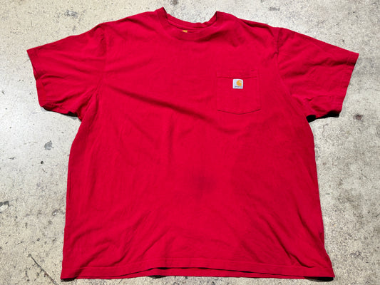 Carhartt Original Fit Pocket Tee - Red Size 2XL