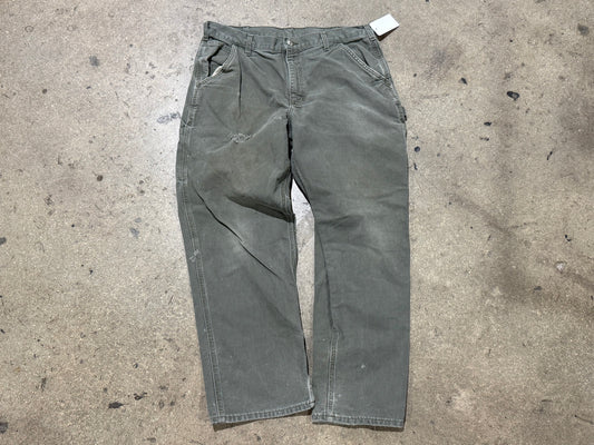 Carhartt Carpenter Pants - Faded Olive Size 36x30