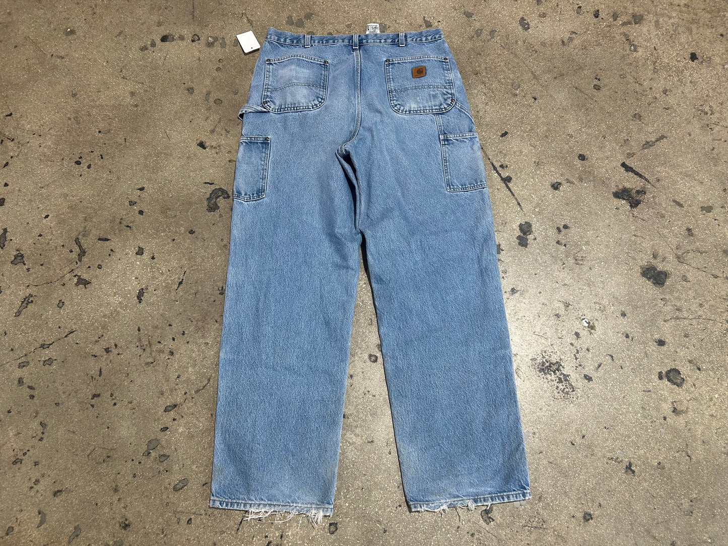 Carhartt Double Knee Carpenter Pants - Blue Size 38x34