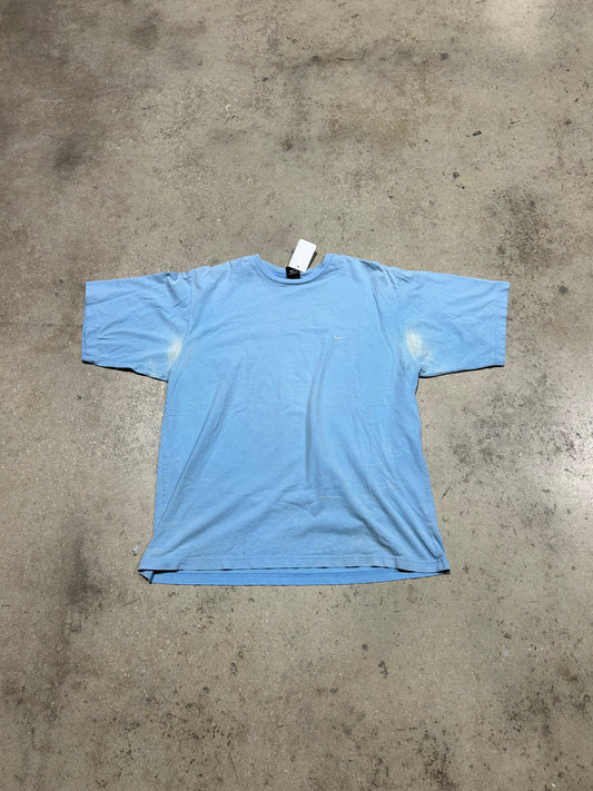 Nike Small Logo Tee - Baby Blue Size XXL