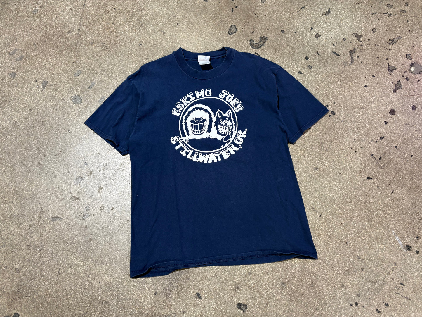 Eskimo Joes Stillwater Tee - Navy Size Large