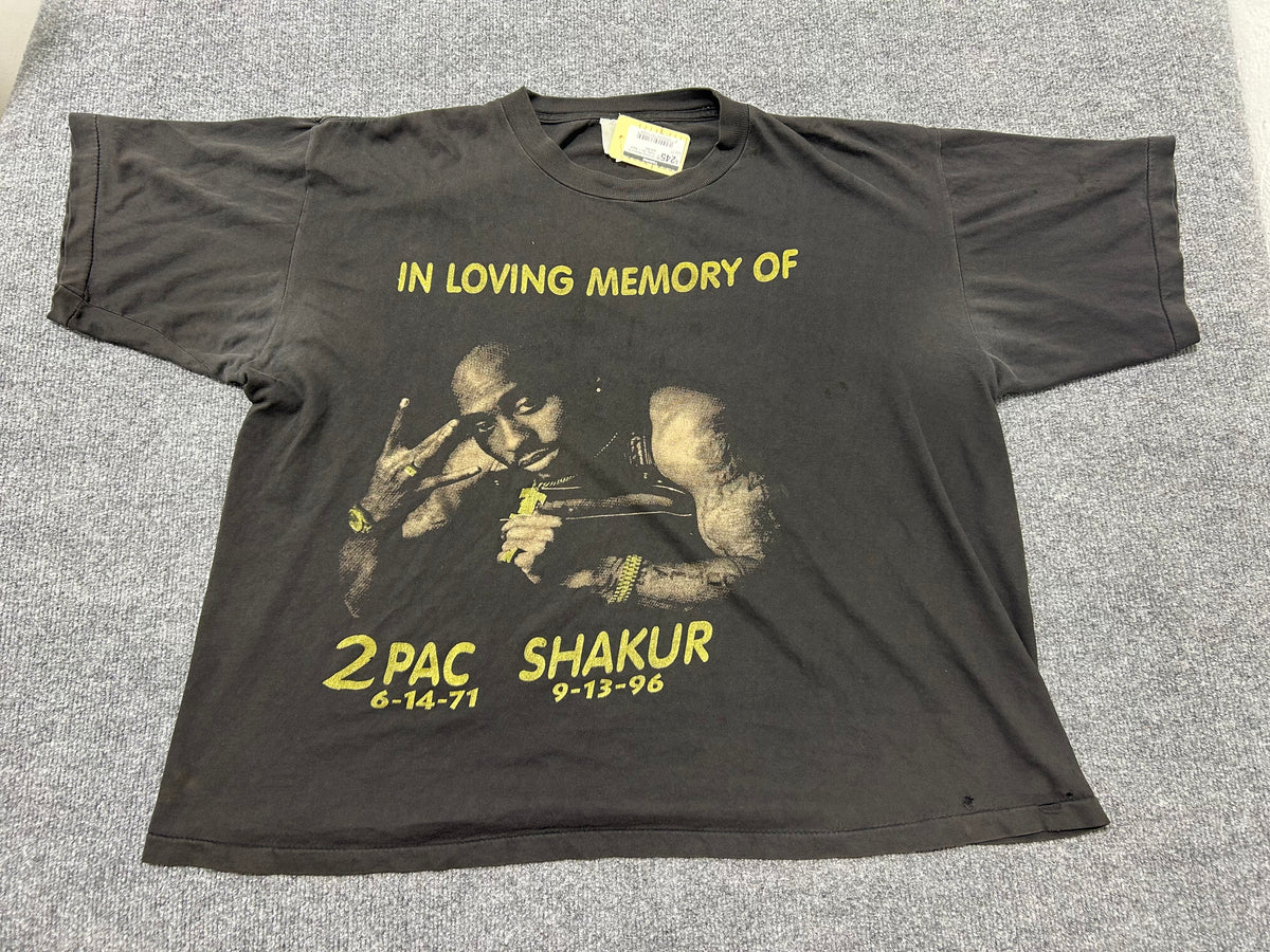 In Loving Memory Of Tupac Tee - Black size XXL