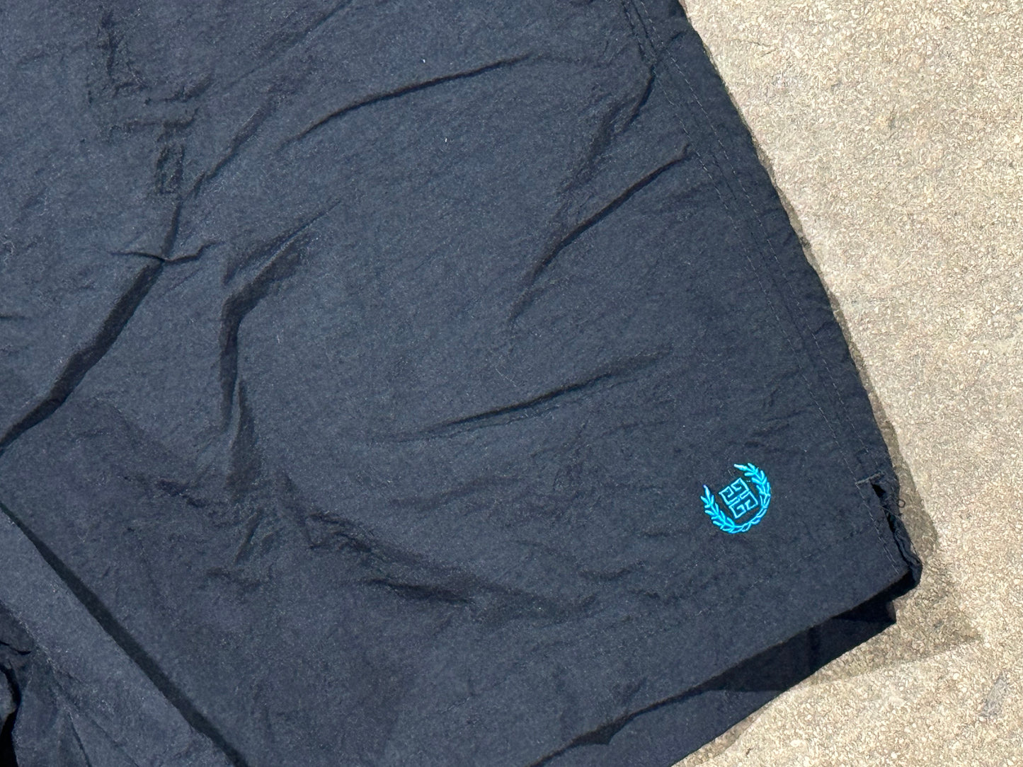 Givenchy Swim Shorts - Black/Teal Size Large