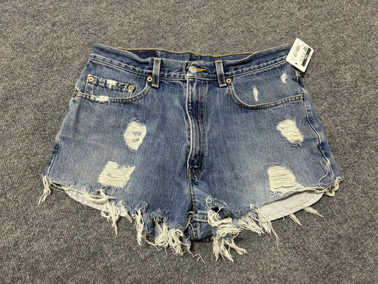 WMNS Levis 550 Booty Shorts - Blue Size 34