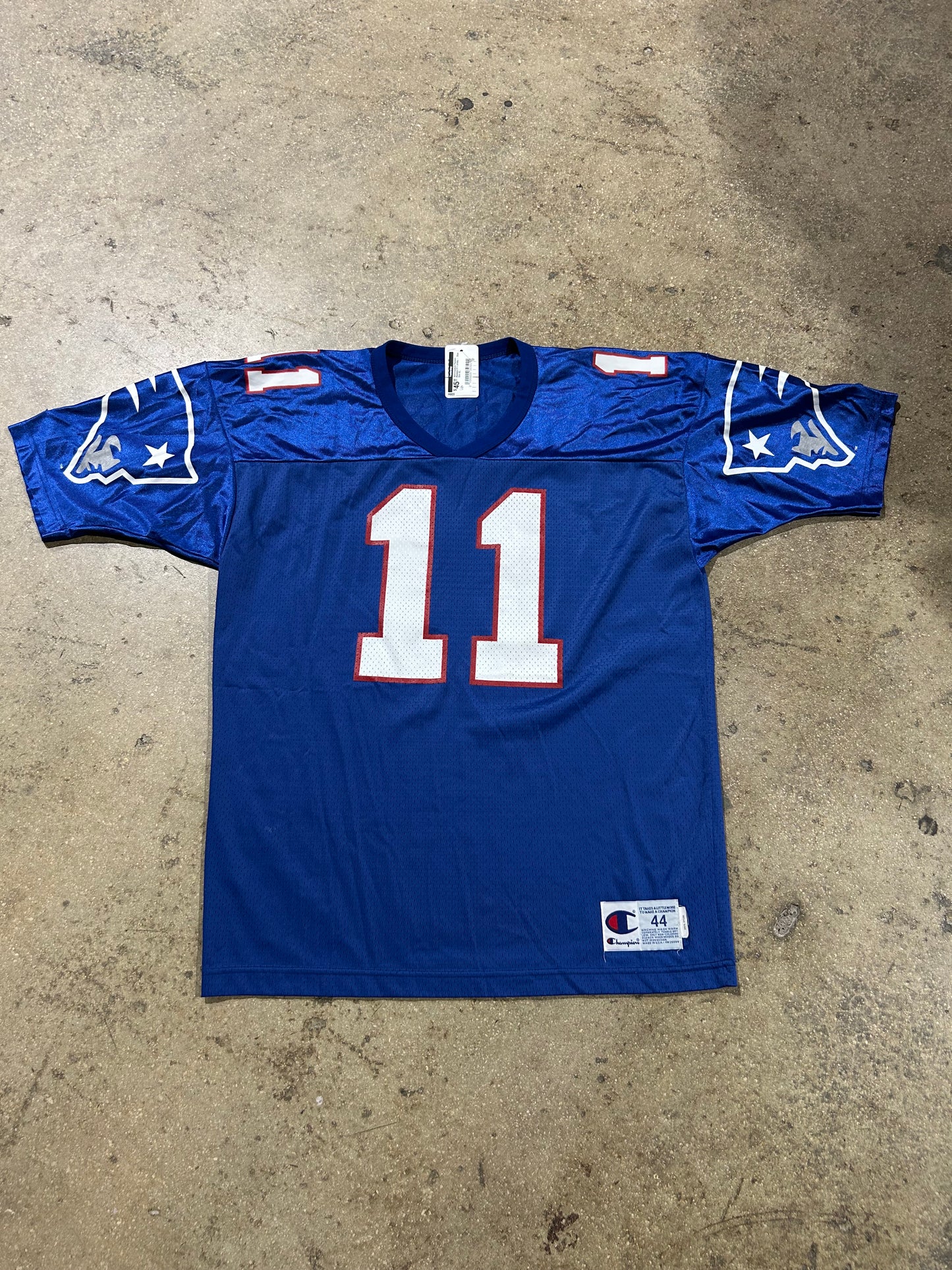 New England Patriots Bledsoe #11 Jersey - Blue Size XL