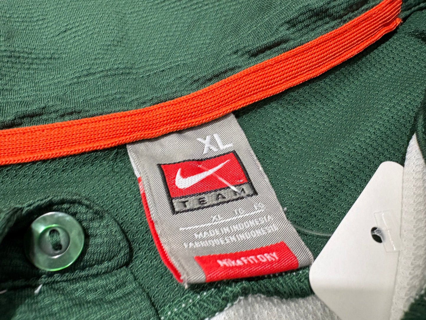 Nike Miami Hurricane UM Polo - White Size XL