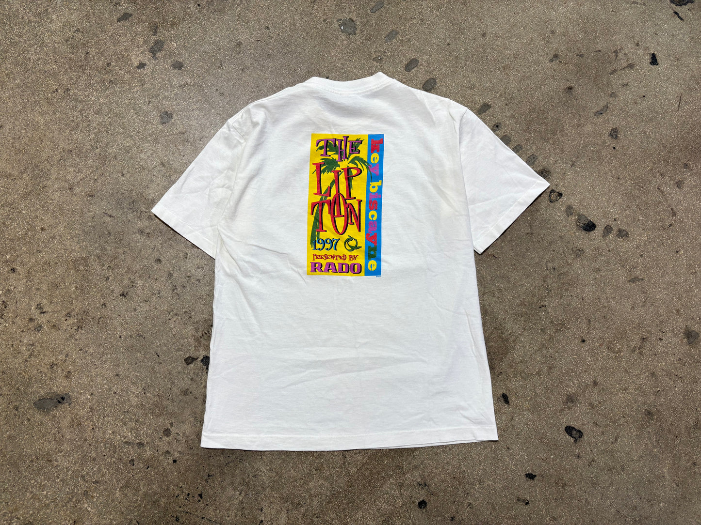 1997 The Lipton Key Biscayne Tee - White Size Large