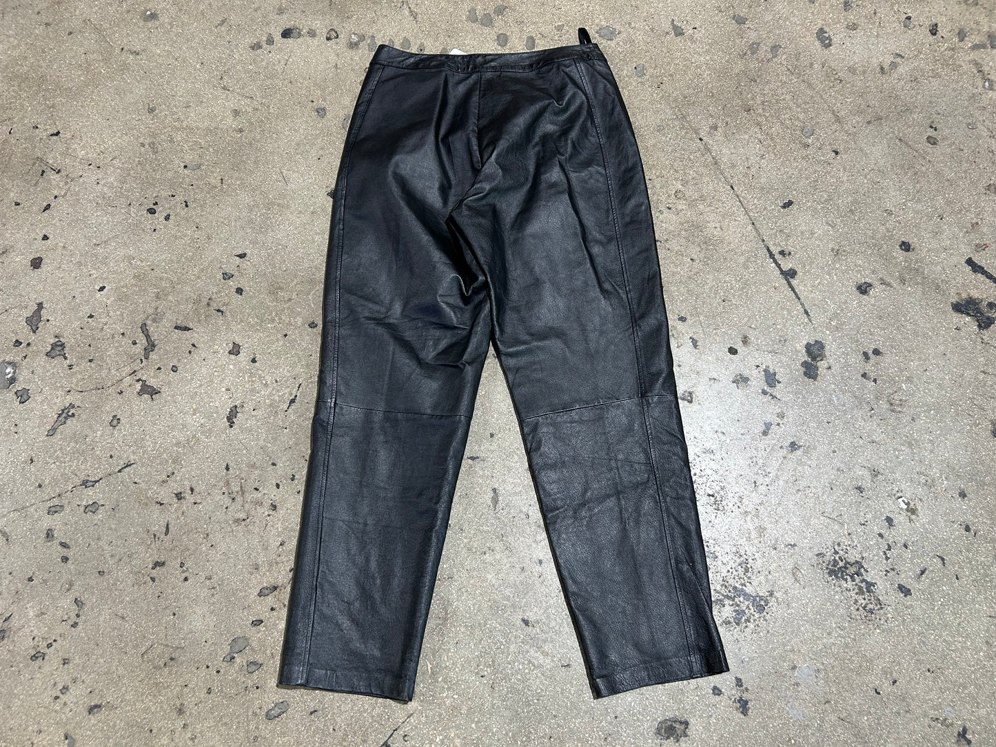 Womens Bagatelle Leather Pants - Black Size 12