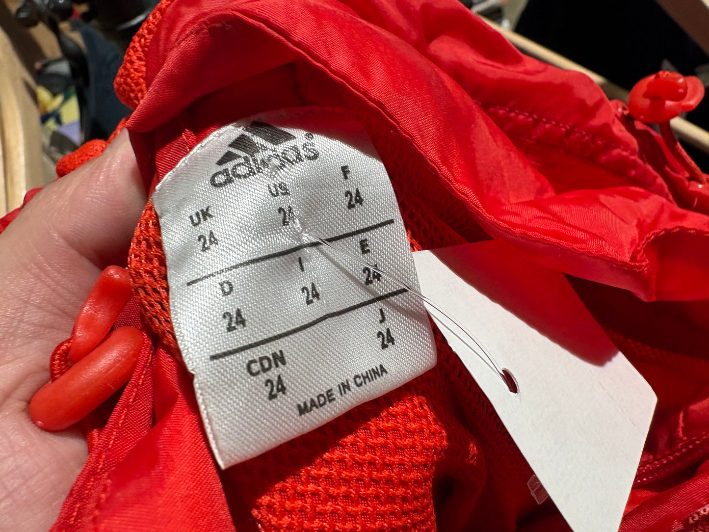 Adidas Colombia Windbreaker Jacket - Red Size Womens Small