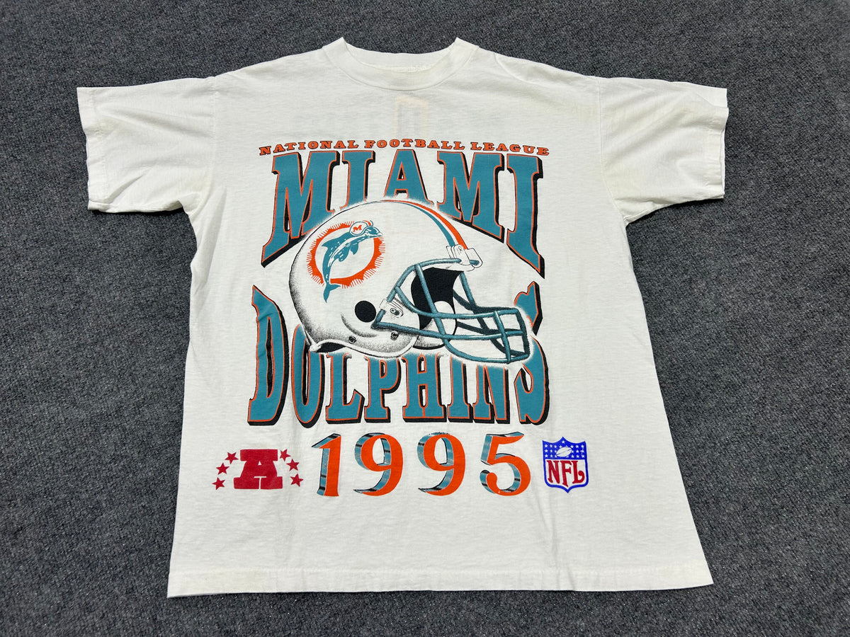 1995 Miami Dolphins Marino Big Print Tee - White Size XL