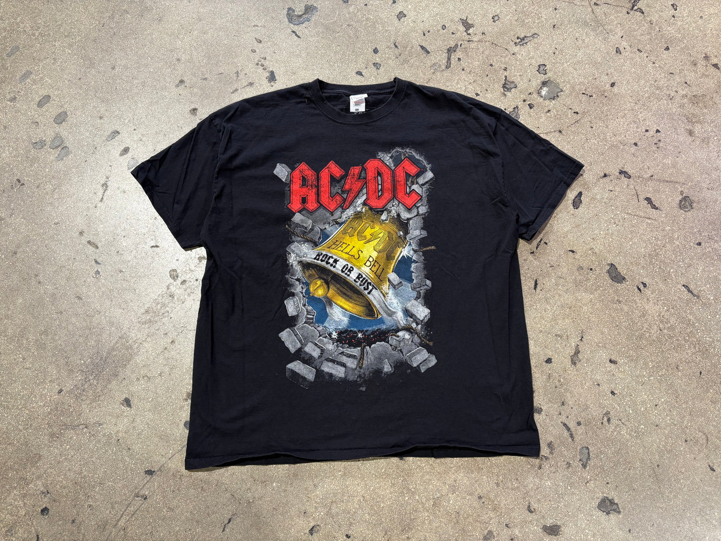 AC/DC Hells Bells Rock or Bust Tee - Black Size XXL