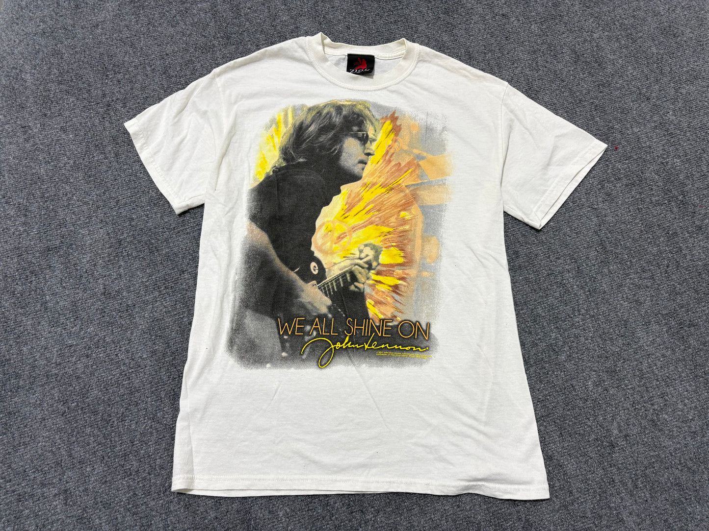 John Lennon We All Shine on Tee - White Size Medium