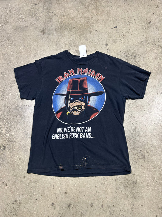 2013 Iron Maiden English Rock Band Tee - Black Size XL