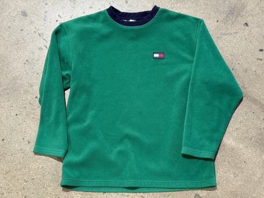 Tommy Jeans Fleece Crewneck - Green Size Large