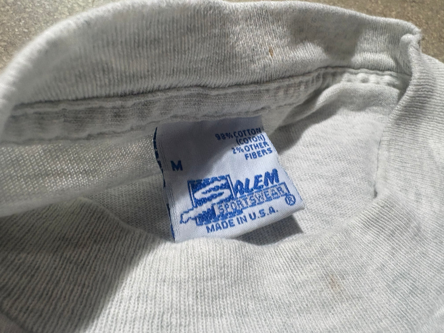 1997 Salem Florida Marlins Tee - Grey Size Medium