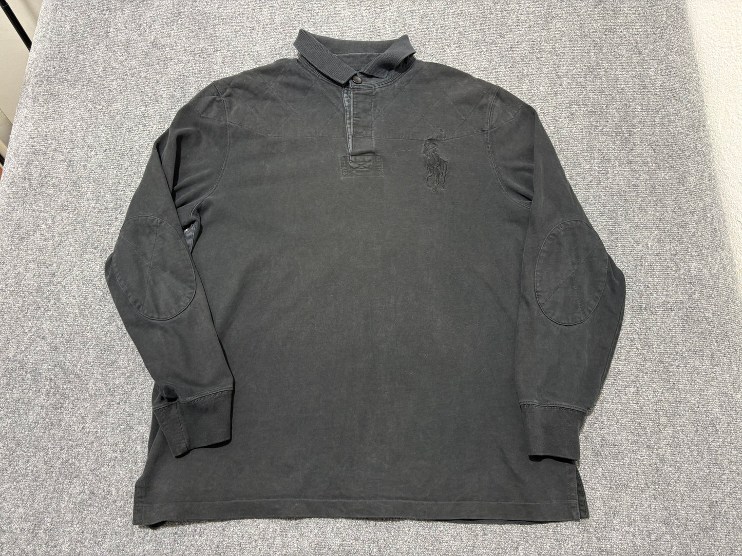 Ralph Lauren Plain Rugby - Black  Size XXL