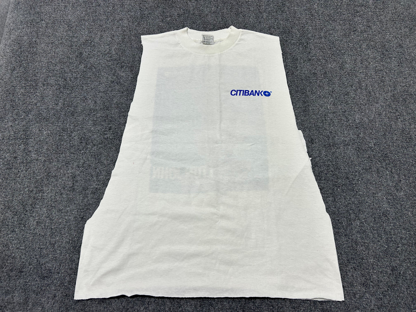 1998 Elton John World Tour Cutoff Tee - White Size Large (con)