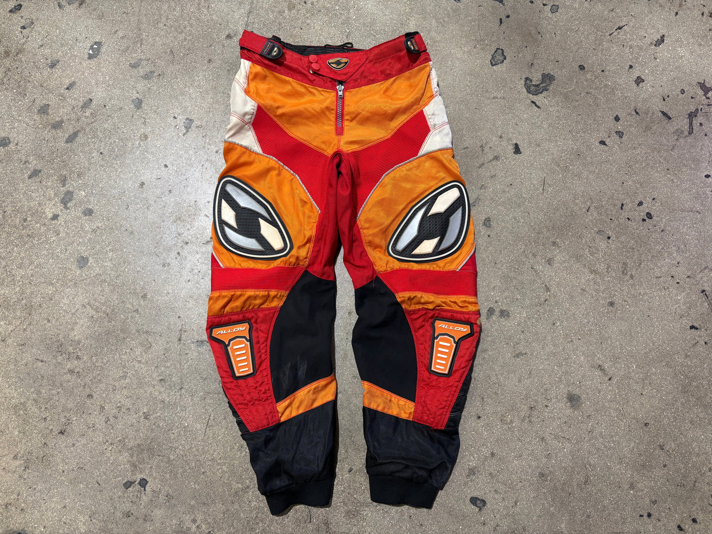 Alloy MX-1 Motocross Pants - Orange/Red Size Medium