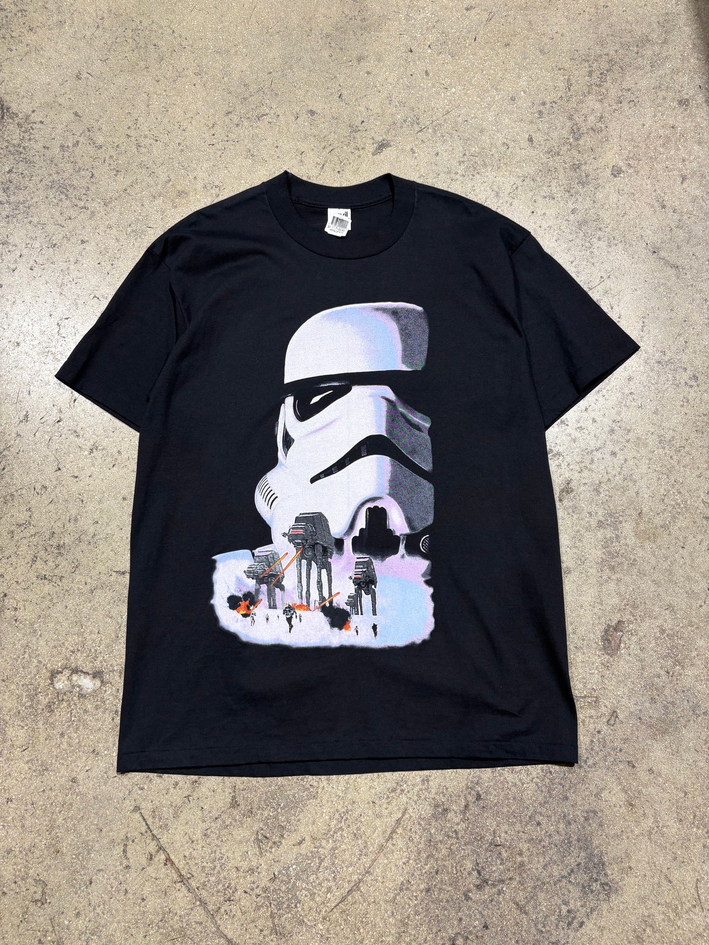 1995 Star Wars EP 5 VHS Cover Tee - Black Size XL (23 x 30.5)