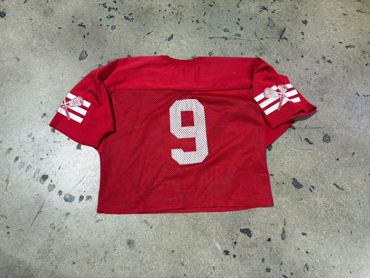 Wilson North Rockland Cropped Mesh Jersey - Red Size XL