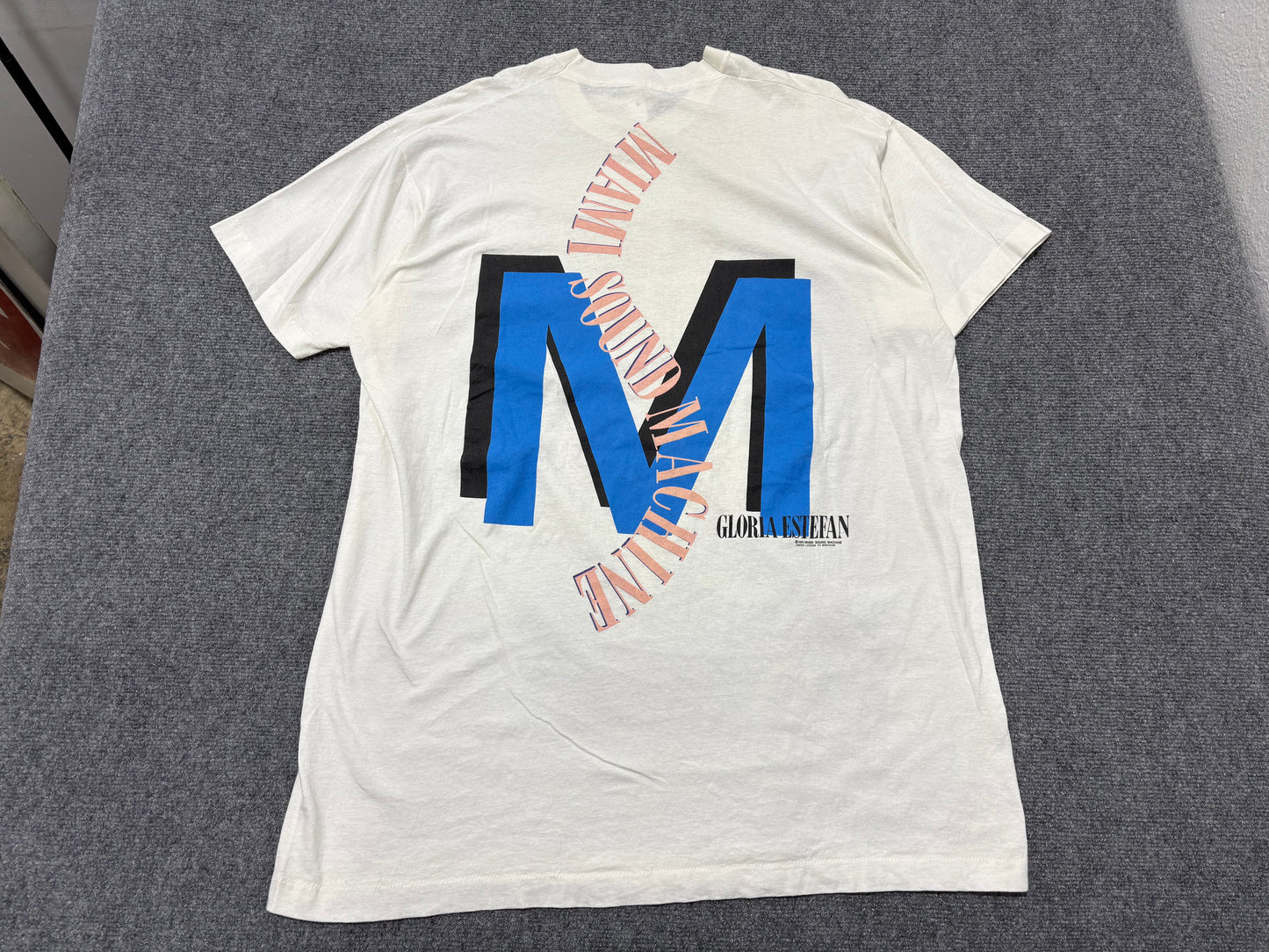 1989 Gloria Estefan Miami Sound Machine Tee - White Size XXL