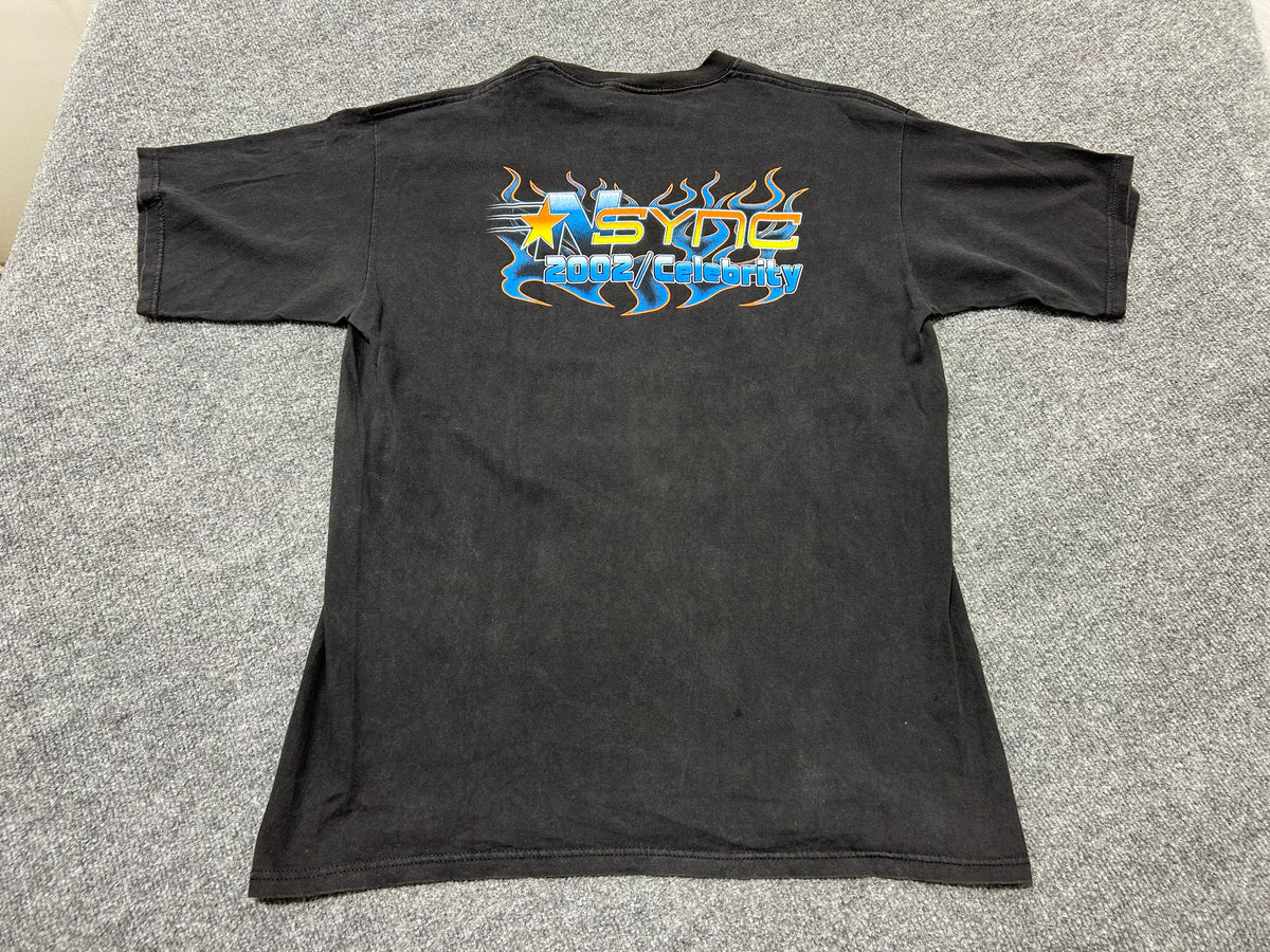 2002 Nsync Celebrity Tour Tee - Black Size XL