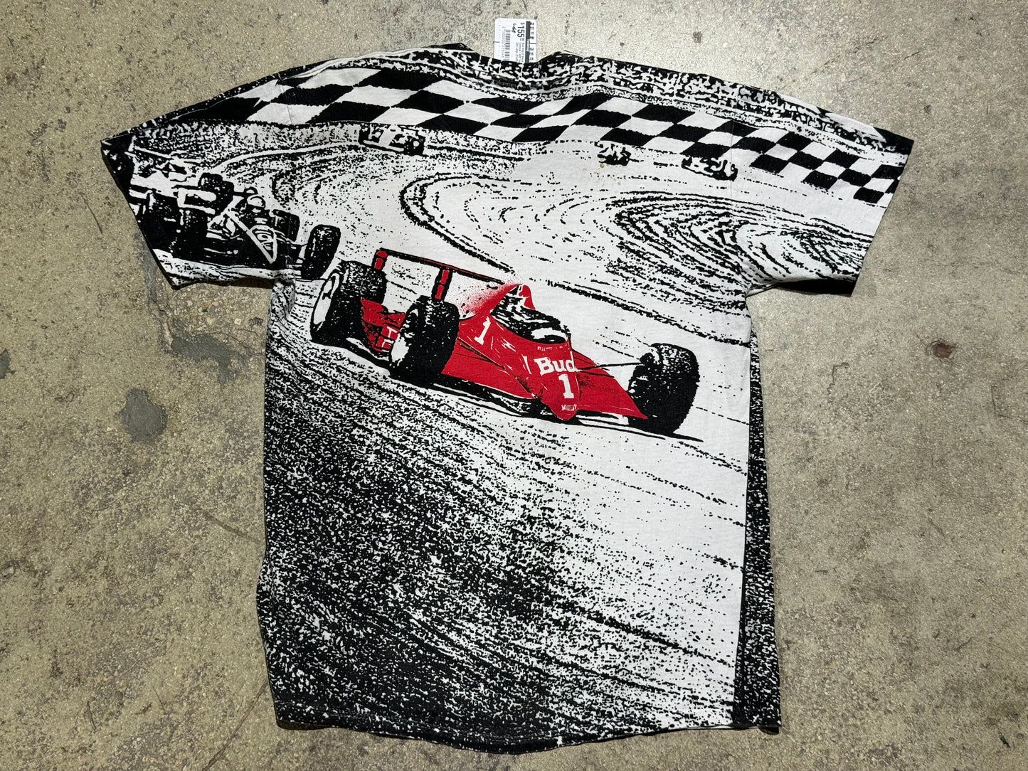 Bud King Of Beers Formula 1 AOP Tee Size Large