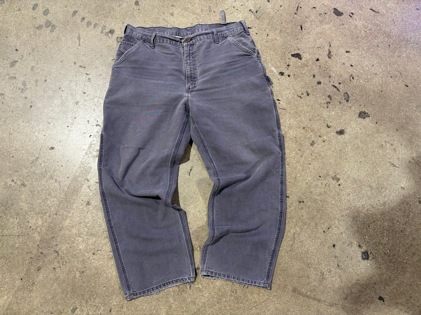 Carhartt Carpenter Work Pants - Faded Grey Size 38 x 30