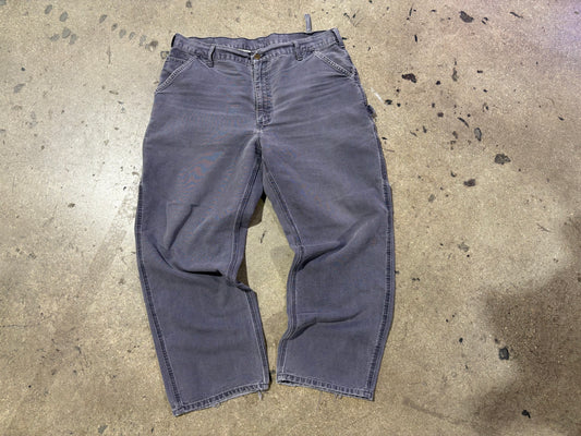 Carhartt Carpenter Work Pants - Faded Grey Size 38 x 30