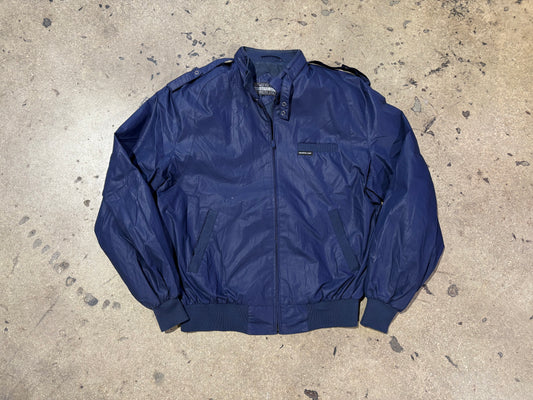 Members Only Zip Up Jacket - Navy Size XL