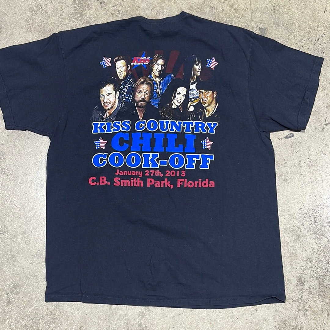 2013 Kiss Country Chili Cookoff Tee - Black Size XL