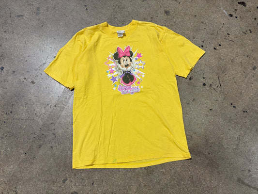 Minnie Mouse Sweet Thoughts Tee - Yellow Size Youth Large