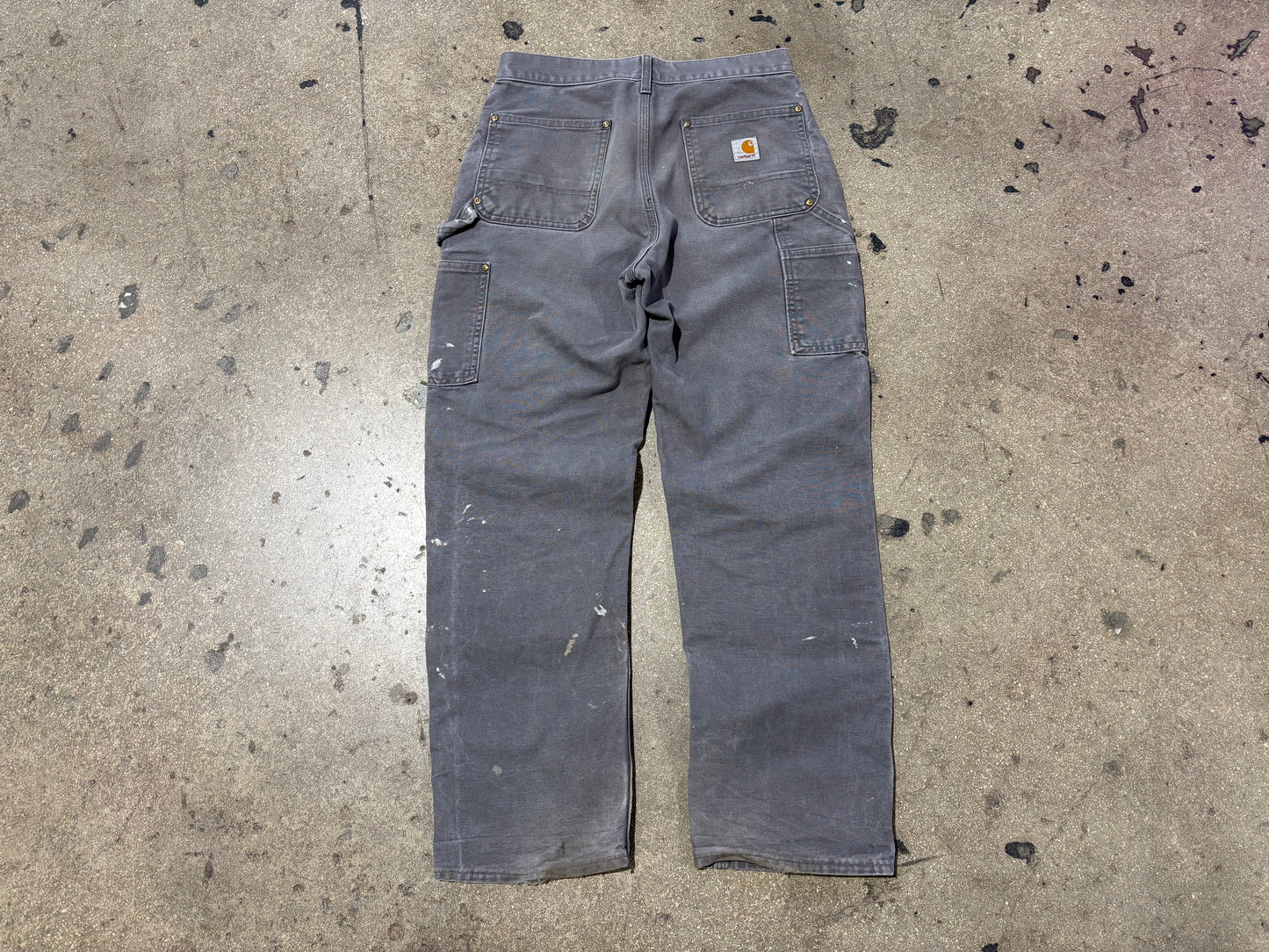 Carhartt Double Knee Carpenter Pants - Grey Size 28 x 28