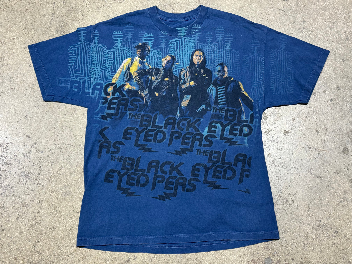 The Black Eyed Peas AOP Tee - Blue Size XL