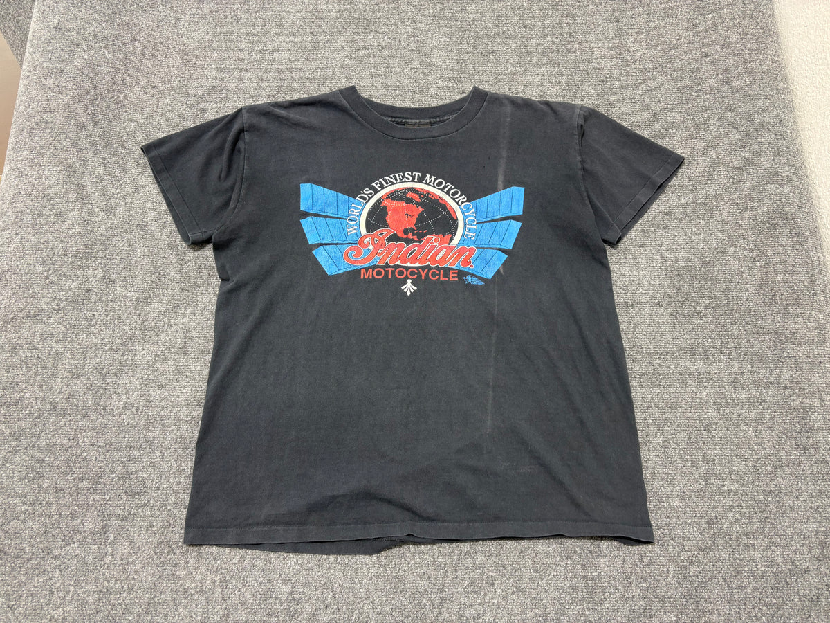 Indian Motorcycles Worlds Finest Tee - Black Size Large
