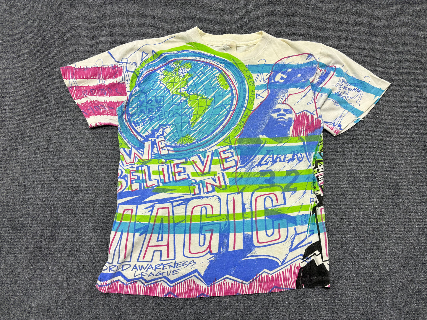 Magic Johnson We Believe in Magic Tee - White Size Large