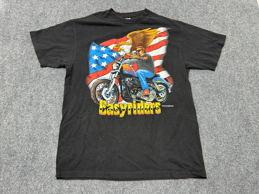 1996 Easyriders Sturgis Tee - Black Size Large