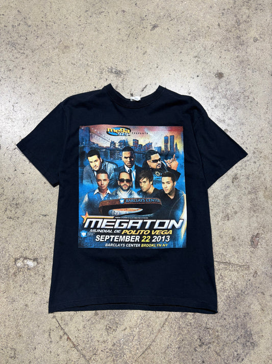 2013 Megaton Latin Music Festival Tee - Black Size Medium (19x27)